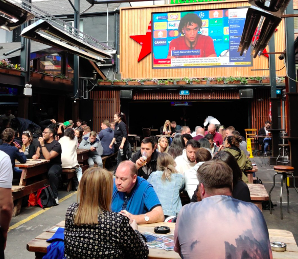 The Living Room beer garden in Dublin