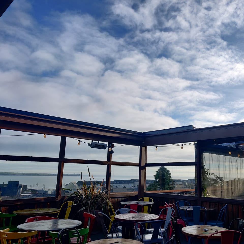 The Vic beer garden in Waterford 