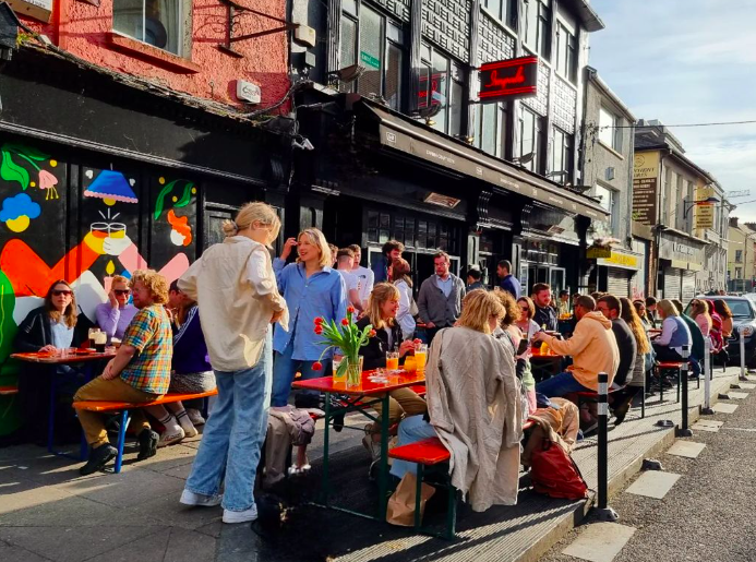 Impala bar in Cork and their outside area 