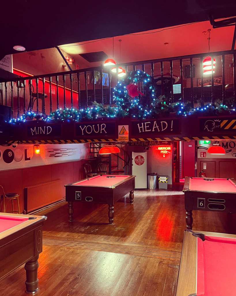 Hideout pool hall in Dublin city